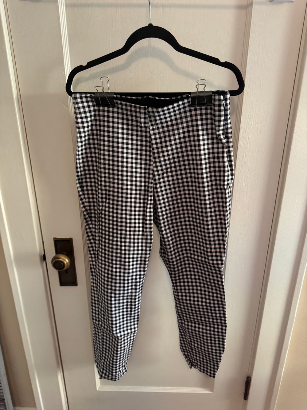 Black & White Gingham women’s trousers